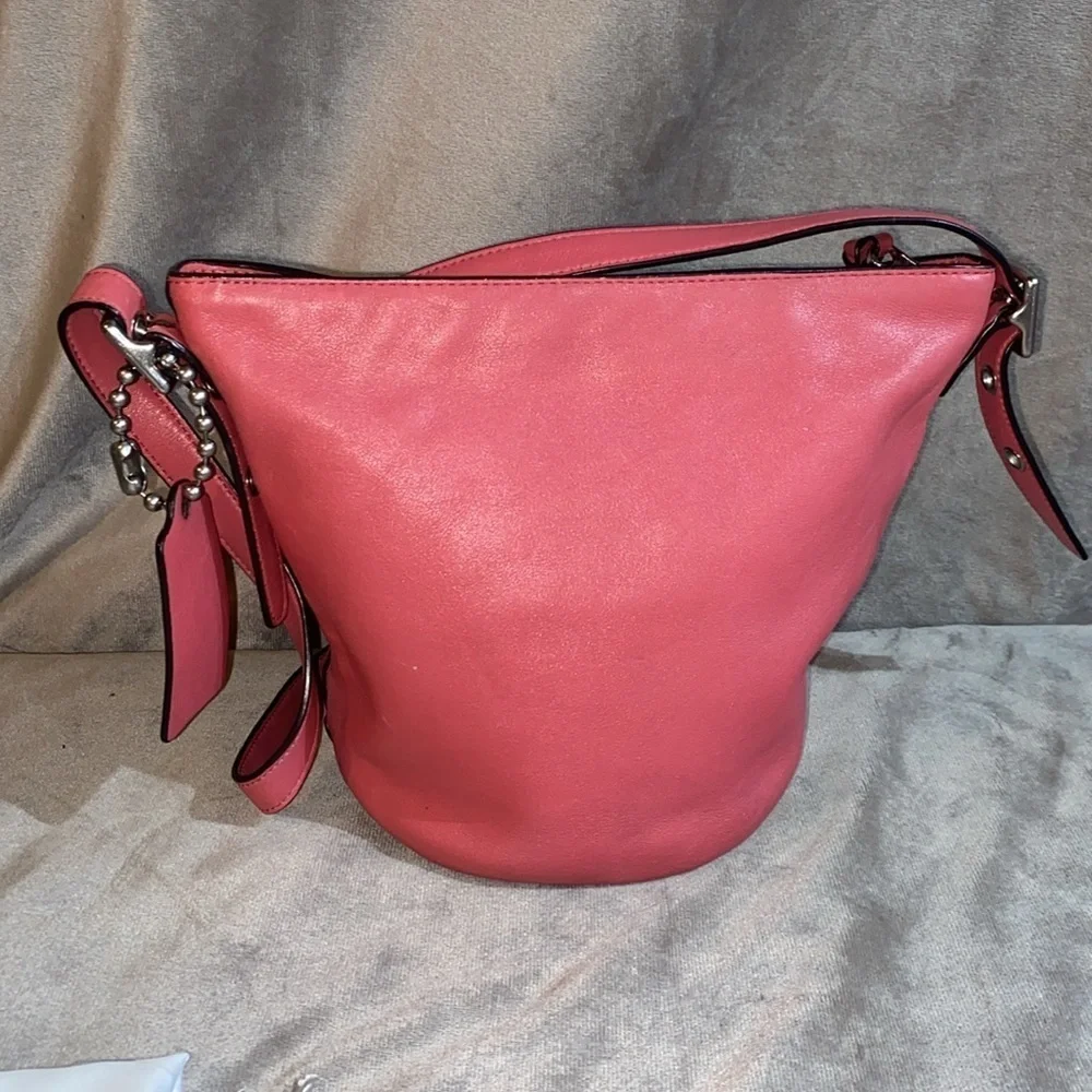 COACH Bleecker Sport Mini Duffle Crossbody Shoulder Bag Loganberry 32281